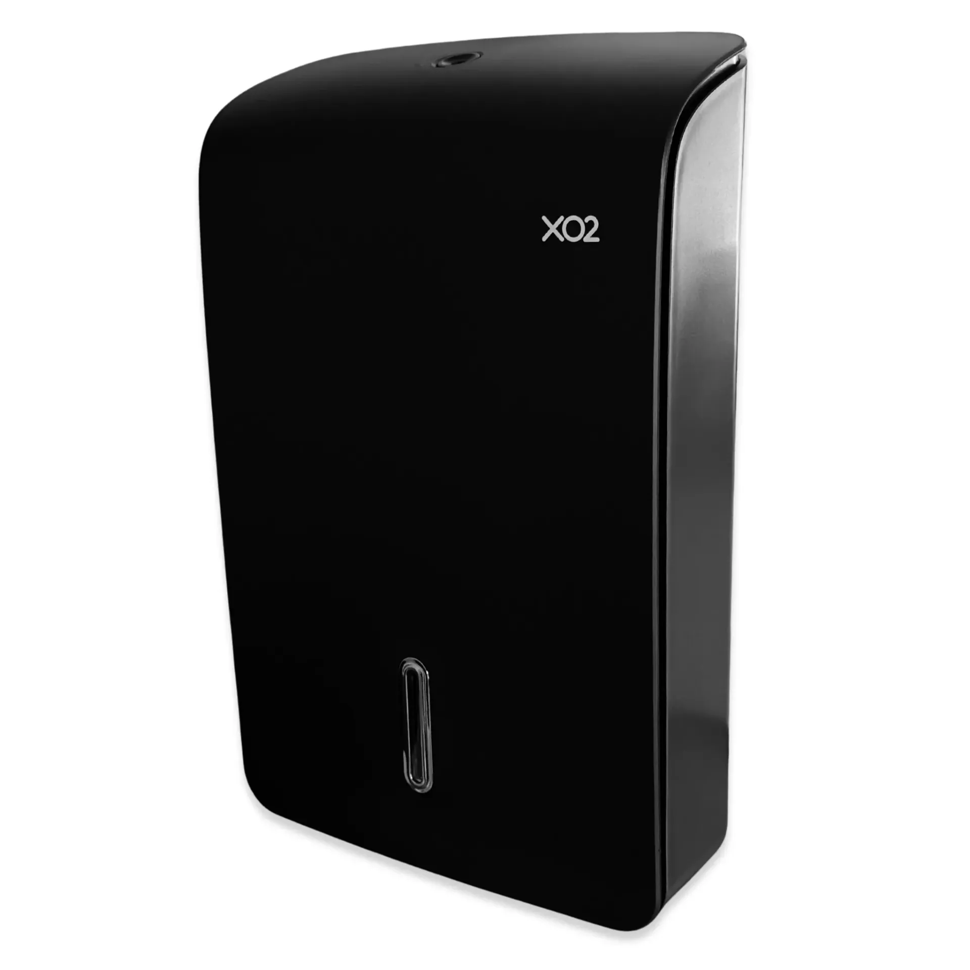 XO2® Black Multi-Fold Paper Hand Towel Dispenser - High Capacity